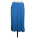 Amazon Essentials Casual Maxi Skirt Maxi: Blue Solid Bottoms - Women's Size X-Large