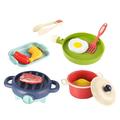 BESTonZON 3 Sets Play House Kitchen Utensils Cooking Education Toy Appliances Toy Cookware Utensils Food Toys Imitation Kitchen Plaything Cooking Pot Toys Abs Girl Cooking Utensils