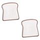 TOPBATHY 2pcs Toast Bread Holder Baking Plate Fruit Plate Bread Plate Ceramic Loaf Pan Pottery Plates Dishes Ceramic Dessert Plate Ceramic Pie Dish Ceramic Breakfast Plate Toast Dish Food