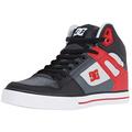 DC Shoes Pure High-Top - Leather High-Top Shoes - Leather High-Top Shoes - Men Grey Red