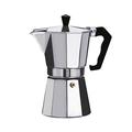 EPIZYN coffee machine Aluminum Durable Coffee Maker Mocha Espresso Percolator Pot Coffee Maker Practical Moka Pot Espresso Shot Maker Espresso Machine coffee maker (Color : 150ml for 3 cups)