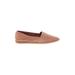 FRYE Flats: Smoking Flat Stacked Heel Bohemian Tan Solid Shoes - Women's Size 10 - Almond Toe