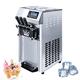 Commercial Soft Ice Cream Machine,1250W Electric Ice Cream Maker,3 Flavors Ice Cream Maker,Auto Clean LCD Panel & Freshness Function,for Restaurants Dessert Shops, Coffee Shops, 18L/H