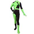 MODRYER Shego Kim Possible Suit Womens Cosplay Costume Carnival Tight Jumpsuit Theme Party Outfits Girls Masquerade Bodysuit Halloween Onesies Novelty Streetwear,Green-Adults/XL