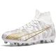 BINQER Men's Football Boot Grass Wearable Professional Training Outdoor Sports Football Boots Spikes (Color : 26167-white, Size : 6.5 UK)