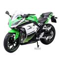 JEWOSS For Kawasaki Ninja 250 1/12 Alloy Sports Motorbike Model Simulation Metal Street Racing Motorbike Model Collectible Toys Gifts Motorbike models (Color : Green and white, Size : 1)