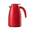 Electric Kettle Household Insulated Kettle 1500ML Office with Large Capacity Glass Inner Thermos High Grade Warm Water Kettle Tea Kettle (Color : Red)