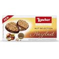 Loacker Gran Pasticceria Hazelnut Biscuits, Classic Italian Biscuit, Non GMO Sweet Treats, Natural Ingredients, Pack of 12 x 100g Boxes