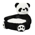 Tiowo Kids Plush Armchair Baby Sitting Support Sofa Plush Toys Stuffed Animal Doll Children' Reading Sofa Chair Seat Cushion Toddlers Furniture (Panda)