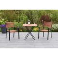 Garten-Essgruppe MERXX "»Schlossgarten«" Sitzmöbel-Sets beige (natur, natur, schwarz) Outdoor Möbel