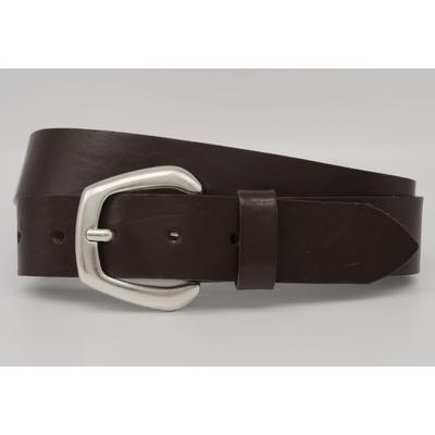 Ledergürtel ANNAMATONI, Damen, Gr. 90, braun, Rindsleder, unifarben, casual, Gürtel, mit silberner Schließe Image