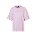 T-Shirt BOSS ORANGE "C_Eboyfriend Premium Damenmode" Gr. S (36), lila (open purple548) Damen Shirts Jersey mit großem BOSS Logodruck