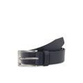 Ledergürtel TOMMY HILFIGER "New Aly Belt" Gr. 85, blau (marine) Damen Gürtel Ledergürtel