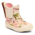 Gummistiefel BISGAARD "baby rubber" Gr. 22, creme rosa geblümt Kinder Schuhe Stiefel Boots