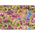 Kinderteppich ANDIAMO "Big City/Sweet Village" Teppiche Gr. B/L: 140 cm x 200 cm, 7 mm, 1 St., pink Kinder Kinderzimmerteppiche