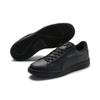 Sneaker PUMA "SMASH V2 L", Gr. 45, schwarz (puma schwarz, puma schwarz), Leder, Synthetik, unifarben mit Farbeinsatz, sportlich, Schuhe