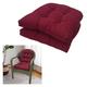 Indoor/Outdoor Tufted Seat Cushions For Patio Furniture, Set Of 2, Waterproof, 48 X 48 Cm, Outdoor Chair Cushions - Overstuffed Patio Furniture Cushions For Wicker Chairs (Color : Red2, Size : 48x48