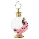 FOMIYES 5pcs Peacock Empty Bottle Decorative Perfume Bottles Perfume Bottles Empty Decorative Arabic Perfumes Perfume Refill Bottle Vintage Items Pink Glass Travel Alloy Decorative Bottle