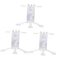 SUPVOX 3pcs Fragment Pedestals Coral Bracket Fish Tank Coral Rack Stand Coral Rack for Water Pump Corner Shelf Stand Aquarium Coral Support Holder Corner Rack Base Acrylic Double Layer