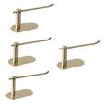 Housoutil 4pcs Paper Towel Holder Wall Towel Holder Wall Shower Towel Holder for Bathroom Wall Slippers Wall Holder Gold Hand Towel Holder Towel Rail No Punching Stainless Steel Towel Rack