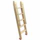 Wood Twin Bunk Bed Ladder with Handle, 4ft/5ft Rustic Farmhouse Library Ladder, Heavy Duty Step Ladder for Home Loft & Dorm Room, Load 150kg (Color : Style-2, Size : 5-Step (1.5m/59")) (Style 2)