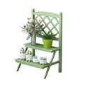 YIHANSS Flower Stand Wood Potted Plant Stand Indoor and Outdoor Flower Pot Stand Garden Support Corner Display Stand Like a Chair Plant Stand