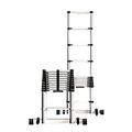 Home Loft/Rooftop Telescopic Extension Ladder 15 16.5 18 20 30 Ft, Aluminum Folding Telescoping Ladder with Stabiliser and Wheels, Load 150KG (Size : 6.2m/20.3 ft) (4.6m/15 ft)