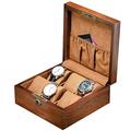 Watch Box Watch Holder 6 Slot Wooden Watch Box Watch Jewelry Storage Box Grid Storage Box Square Watch Case Watch Organizer