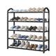 TCRAZY Shoe Shelf Shoe Rack Shoe Storage 5 Tier Shoe Rack for Closet, Shoe Storage Organiser, Shoe Racks Storage Shelf Organizer, Ideal for Entryway, Living Room, Hallway Shoe Stand Shoe Organizer