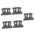 Toddmomy 5pcs Roman Column Decoration Resin Crafts Fish Tank Home Decor Resin Roman Column Greek Ruins Aquarium Decorations Miniature House Underwater Decor Aquarium Ornament Home Supplies