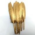 OPica 10-500pcs Gold Turkey Goose Duck Pheasant Feathers Plumes DIY table centerpieces Home Wedding Decoration Handicraft accessories