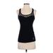 Guess Sleeveless Top Black Print Scoop Neck Tops - Women's Size Medium