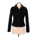 L.L.Bean Jacket: Short Black Print Jackets & Outerwear - Women's Size 8