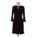 Tommy Hilfiger Casual Dress: Burgundy Solid Dresses - Women's Size 8