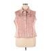 C established 1946 Denim Vest: Short Pink Jackets & Outerwear - Women's Size 18