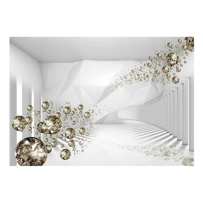 3D Illusion Non-pasted Wallpaper Wall Mural - Crystal Utopia