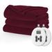 Royal Luxe Cabernet Heated Blanket