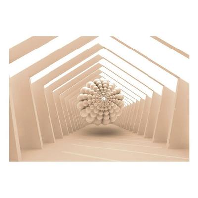 3D Illusion Non-pasted Wallpaper Wall Mural - Abstract Corridor
