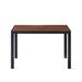 Mid-Century Modern 5 Piece Dining Table Set, 47.24'' Rectangular MDF Dining Table with 4 Velvet Upholstered Dining Chairs