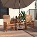 3 Pieces Patio Furniture Set with 1.5 Inch Umbrella Hole - 26" x 26.5" x 39.5"