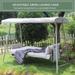 Outdoor Patio Convertible Swing Chair Adjustable Swing bed w/Cushion