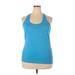 Champion Active Tank Top: Blue Activewear - Women's Size X-Large