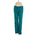 White House Black Market Jeans - Low Rise: Teal Bottoms - Women's Size 4