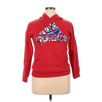 Adidas Pullover Hoodie: Red Tops - Women's Size 14