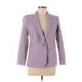 J.Crew Blazer Jacket: Below Hip Purple Jackets & Outerwear - Women's Size 6