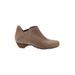 ABEO Ankle Boots: Brown Solid Shoes - Women's Size 8 - Round Toe