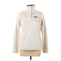 Patagonia Fleece Jacket: Below Hip Ivory Print Jackets & Outerwear - Women's Size Medium