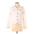 Nine West Denim Jacket: Pink Ombre Jackets & Outerwear - Women's Size Medium