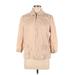 Coldwater Creek Jacket: Below Hip Tan Print Jackets & Outerwear - Women's Size 12