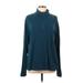 Uniqlo Fleece Jacket: Below Hip Teal Solid Jackets & Outerwear - Women's Size Large